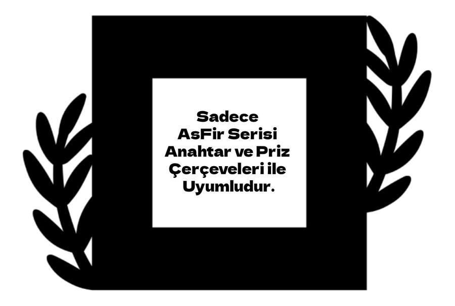 ARVDLBTKM1 - Bitki Tasarımlı Dekoratif Priz Çerçevesi Süsü - Ahşap - Tekli - 1