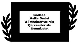 ARVDLBTKM2 - Bitki Tasarımlı Dekoratif Priz Çerçevesi Süsü - Ahşap - İkili - Arvehu Electric