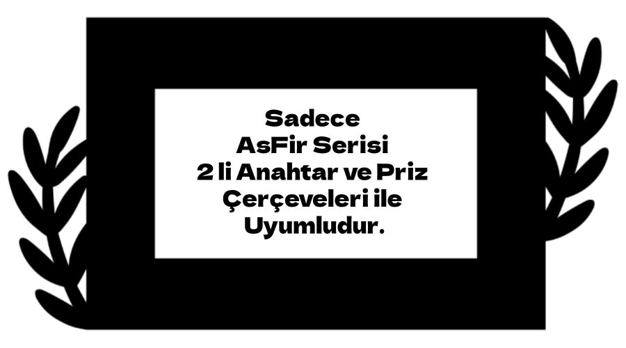 ARVDLBTKM2 - Bitki Tasarımlı Dekoratif Priz Çerçevesi Süsü - Ahşap - İkili - 1