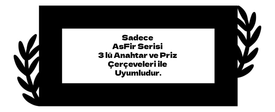 ARVDLBTKM3 - Bitki Tasarımlı Dekoratif Priz Çerçevesi Süsü - Ahşap - Üçlü - 1