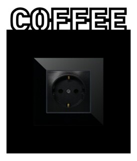 ARVDLCFFM1 - Coffee Kahve Tasarımlı Dekoratif Priz Çerçevesi Süsü - Ahşap - Tekli - 5