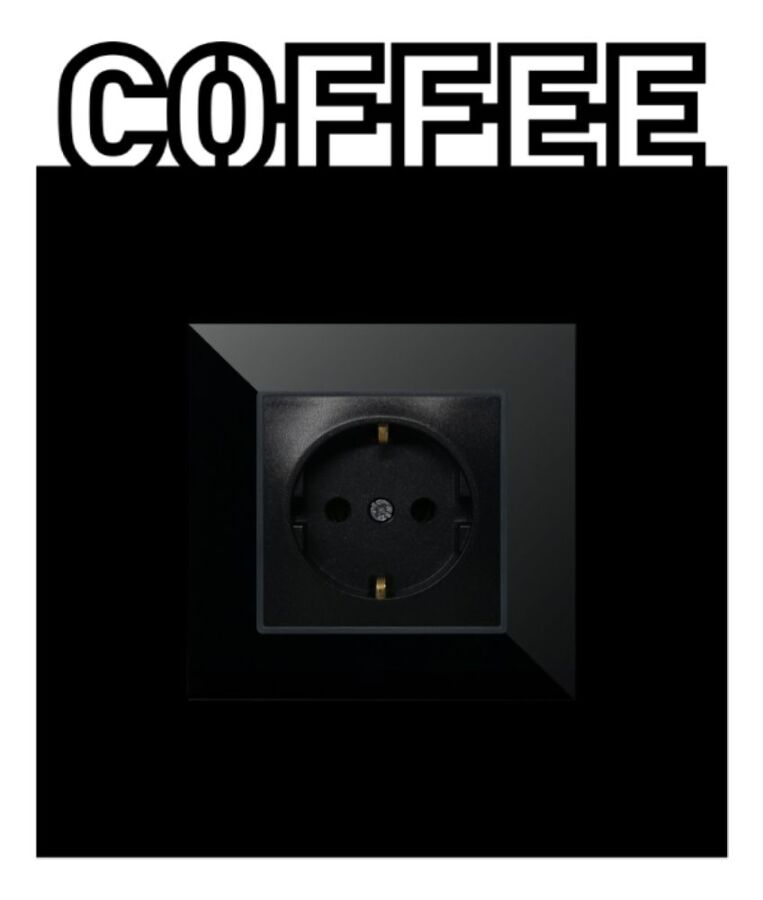 ARVDLCFFM1 - Coffee Kahve Tasarımlı Dekoratif Priz Çerçevesi Süsü - Ahşap - Tekli - 5