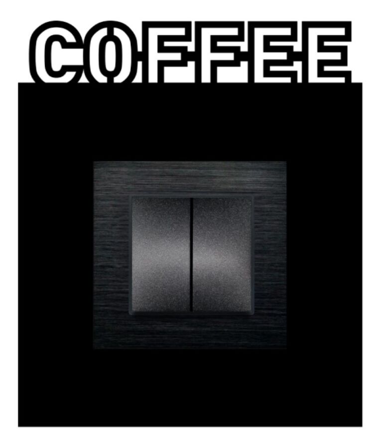 ARVDLCFFM1 - Coffee Kahve Tasarımlı Dekoratif Priz Çerçevesi Süsü - Ahşap - Tekli - 9