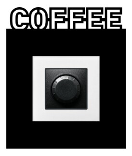 ARVDLCFFM1 - Coffee Kahve Tasarımlı Dekoratif Priz Çerçevesi Süsü - Ahşap - Tekli - 8