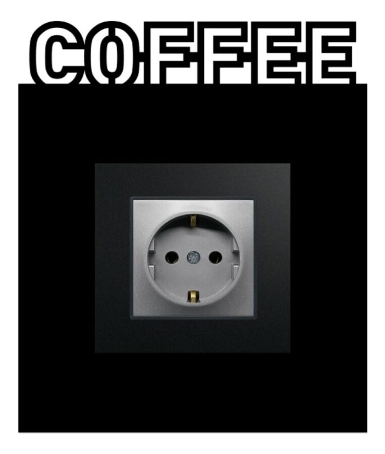 ARVDLCFFM1 - Coffee Kahve Tasarımlı Dekoratif Priz Çerçevesi Süsü - Ahşap - Tekli - 4