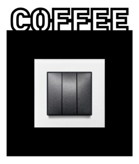 ARVDLCFFM1 - Coffee Kahve Tasarımlı Dekoratif Priz Çerçevesi Süsü - Ahşap - Tekli - 11