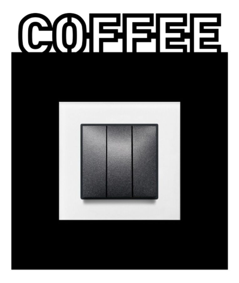 ARVDLCFFM1 - Coffee Kahve Tasarımlı Dekoratif Priz Çerçevesi Süsü - Ahşap - Tekli - 11