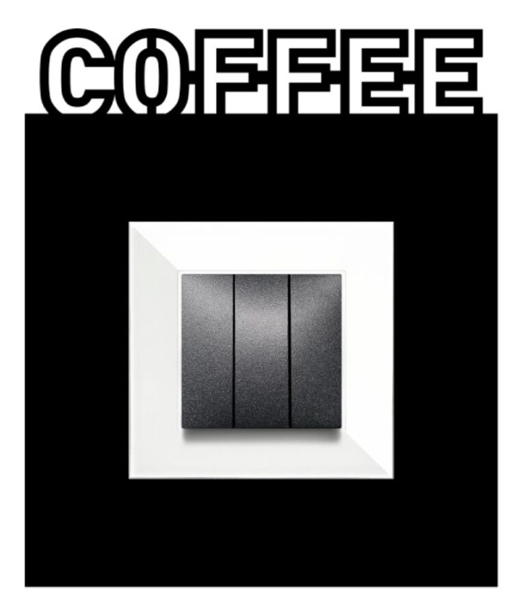 ARVDLCFFM1 - Coffee Kahve Tasarımlı Dekoratif Priz Çerçevesi Süsü - Ahşap - Tekli - 6