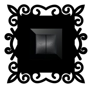 ARVDLDSNM1 - Desen Tasarımlı Dekoratif Priz Çerçevesi Süsü - Ahşap - Tekli - 6