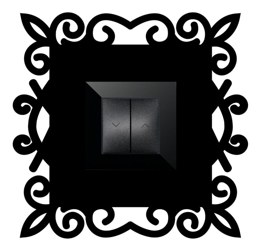 ARVDLDSNM1 - Desen Tasarımlı Dekoratif Priz Çerçevesi Süsü - Ahşap - Tekli - 6