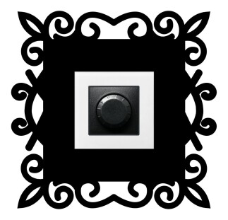 ARVDLDSNM1 - Desen Tasarımlı Dekoratif Priz Çerçevesi Süsü - Ahşap - Tekli - 12