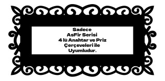 ARVDLDSNM4 - Desen Tasarımlı Dekoratif Priz Çerçevesi Süsü - Ahşap - Dörtlü - Arvehu Electric