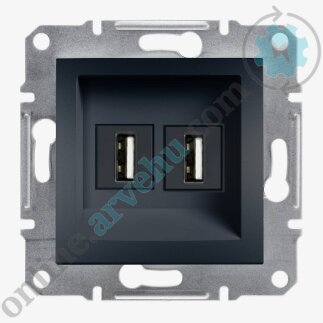 Arvehu Elektrik Antrasit Usb Priz - ARV8600172 - İkili - Arvehu Electric