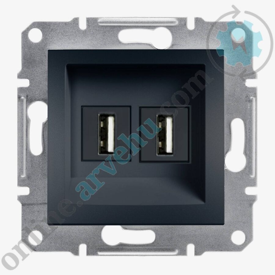 Arvehu Elektrik Antrasit Usb Priz - ARV8600172 - İkili - 1