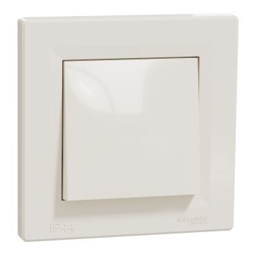 EPH0100223 Schneider Asfora – IP44 Anahtar, Çerçeveli – Krem - 1