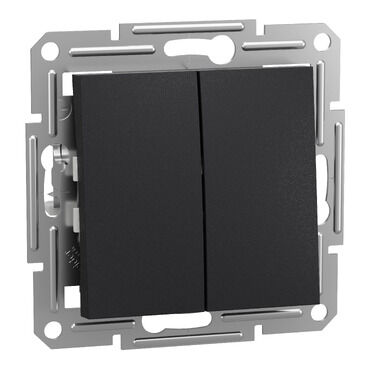 EPH0300171 Schneider Asfora - 1 Kutuplu 2 Devreli Anahtar, Çerçevesiz, Antrasit - 1