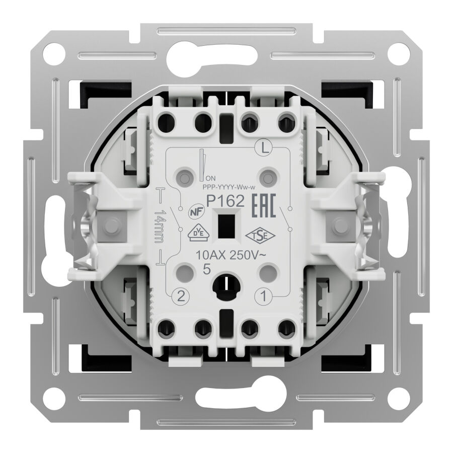 EPH0300171 Schneider Asfora - 1 Kutuplu 2 Devreli Anahtar, Çerçevesiz, Antrasit - 8