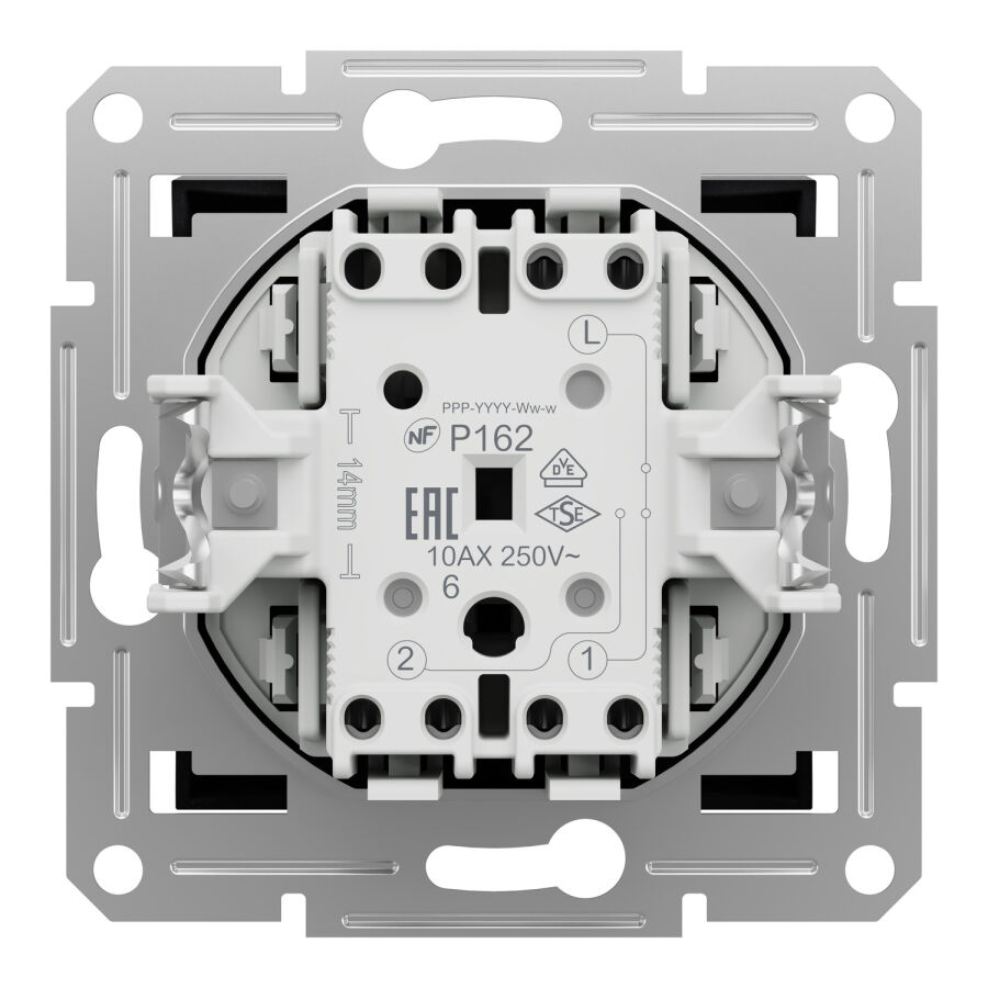 EPH0400171 Schneider Asfora - 1 Kutuplu 2 Yönlü Anahtar, Antrasit - 4