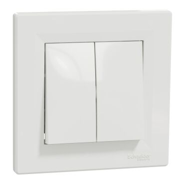 EPH0600121 Schneider Asfora İkili Vavien Anahtar – Beyaz - 1