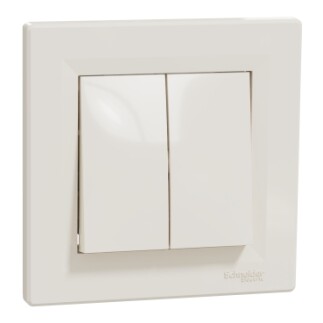 EPH0600123 Schneider Asfora İkili Vavien Anahtar – Krem - 1