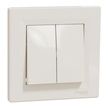 EPH0600123 Schneider Asfora İkili Vavien Anahtar – Krem - 1