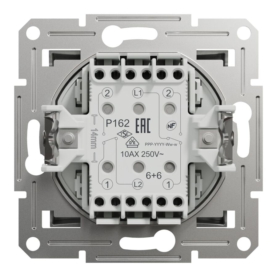 EPH0600161 Schneider Asfora İkili Vavien Anahtar – Alüminyum - 4