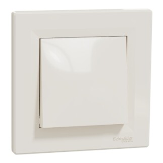 EPH0700123 Schneider Asfora - 1 Kutuplu Buton Anahtar, Vidalı Bağlantı, Krem - 2