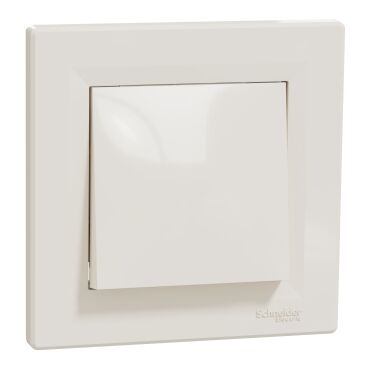 EPH0700123 Schneider Asfora - 1 Kutuplu Buton Anahtar, Vidalı Bağlantı, Krem - 2