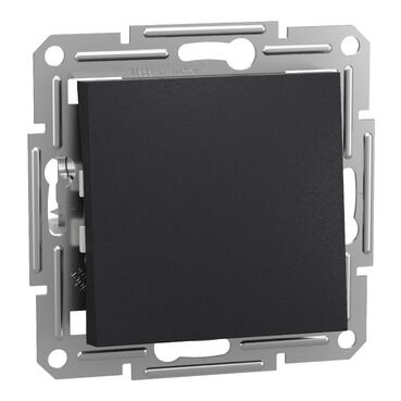 EPH0700171 Schneider Asfora - 1 Kutuplu Buton Anahtar, Yaylı Bağlantı, Antrasit - 1