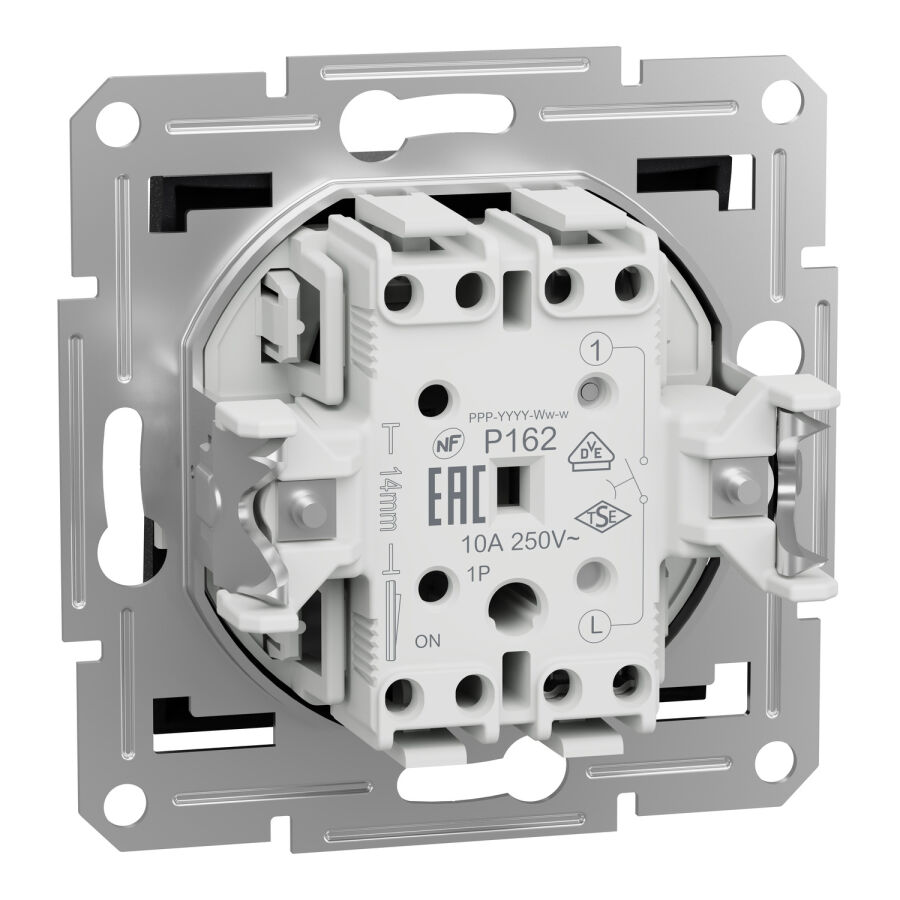 EPH0700171 Schneider Asfora - 1 Kutuplu Buton Anahtar, Yaylı Bağlantı, Antrasit - 7