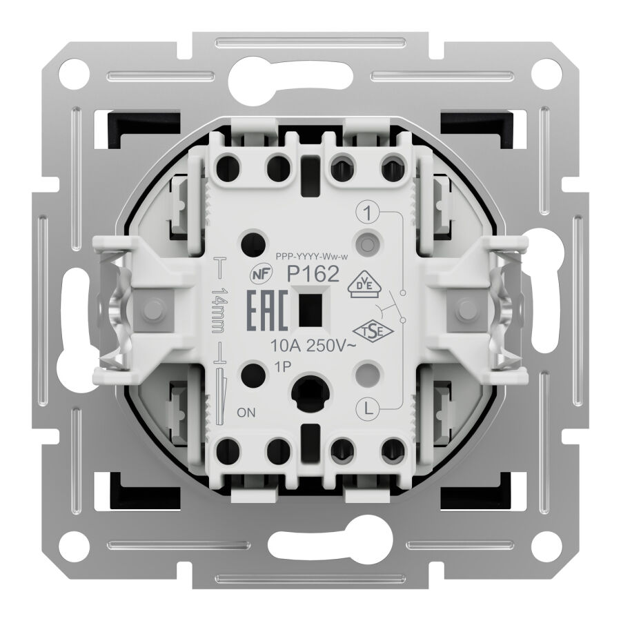 EPH0700171 Schneider Asfora - 1 Kutuplu Buton Anahtar, Yaylı Bağlantı, Antrasit - 8