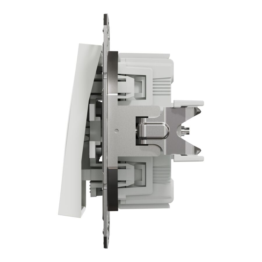 EPH0770121 Schneider Asfora - 1 Kutuplu Buton Anahtar, Çerçevesiz, Beyaz - 5