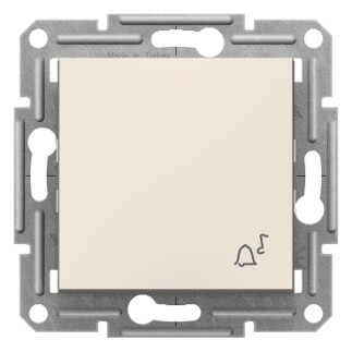 EPH0870123 Schneider Asfora Zil İşaretli Liht Buton – Krem - 1