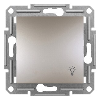 EPH0900169 Schneider Asfora Işık İşaretli Basmalı Anahtar – Bronz - 1