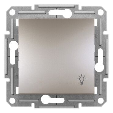 EPH0900169 Schneider Asfora Işık İşaretli Basmalı Anahtar – Bronz - 1