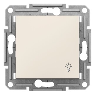 EPH0970123 Schneider Asfora Işık İşaretli Liht Buton – Krem - 1