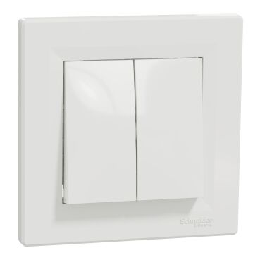 EPH1100121 Schneider Asfora Çiftli Buton – Beyaz - 1