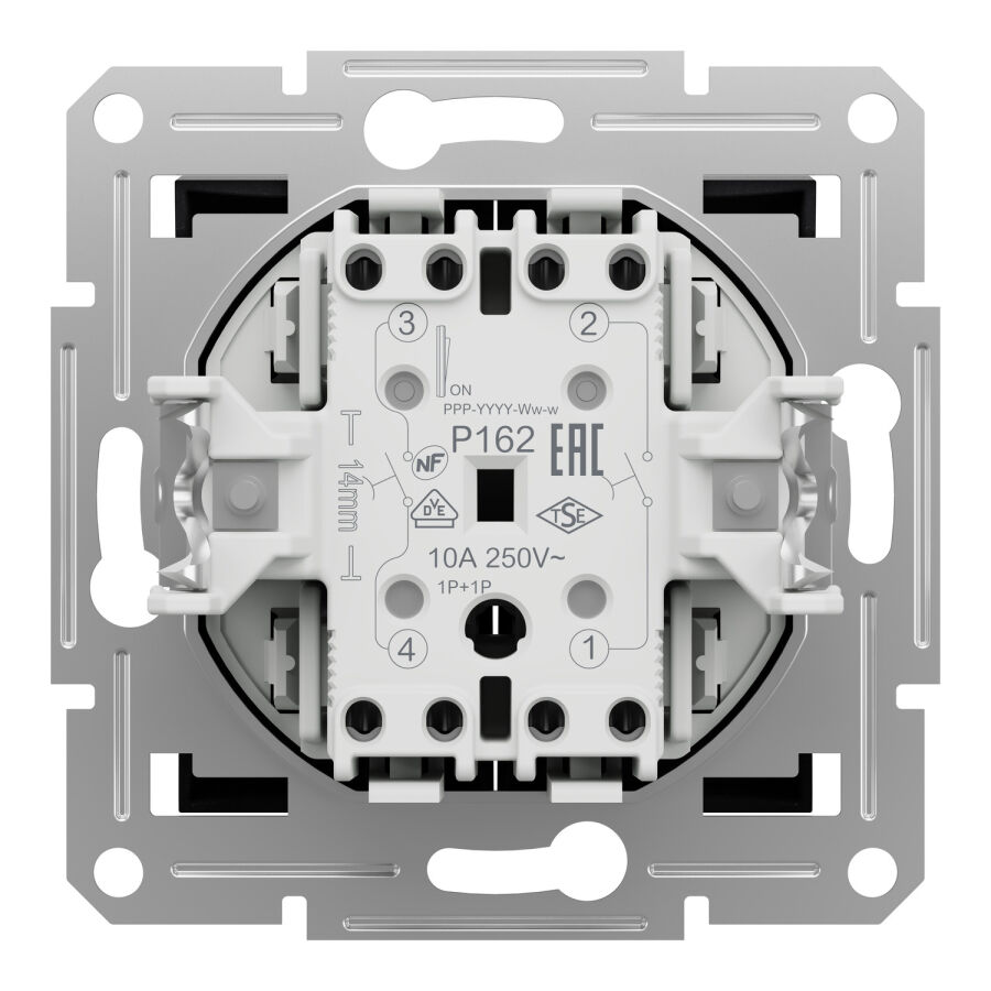 EPH1100171 Schneider Asfora Çiftli Buton , ikili liht + liht anahtar – Antrasit - 3