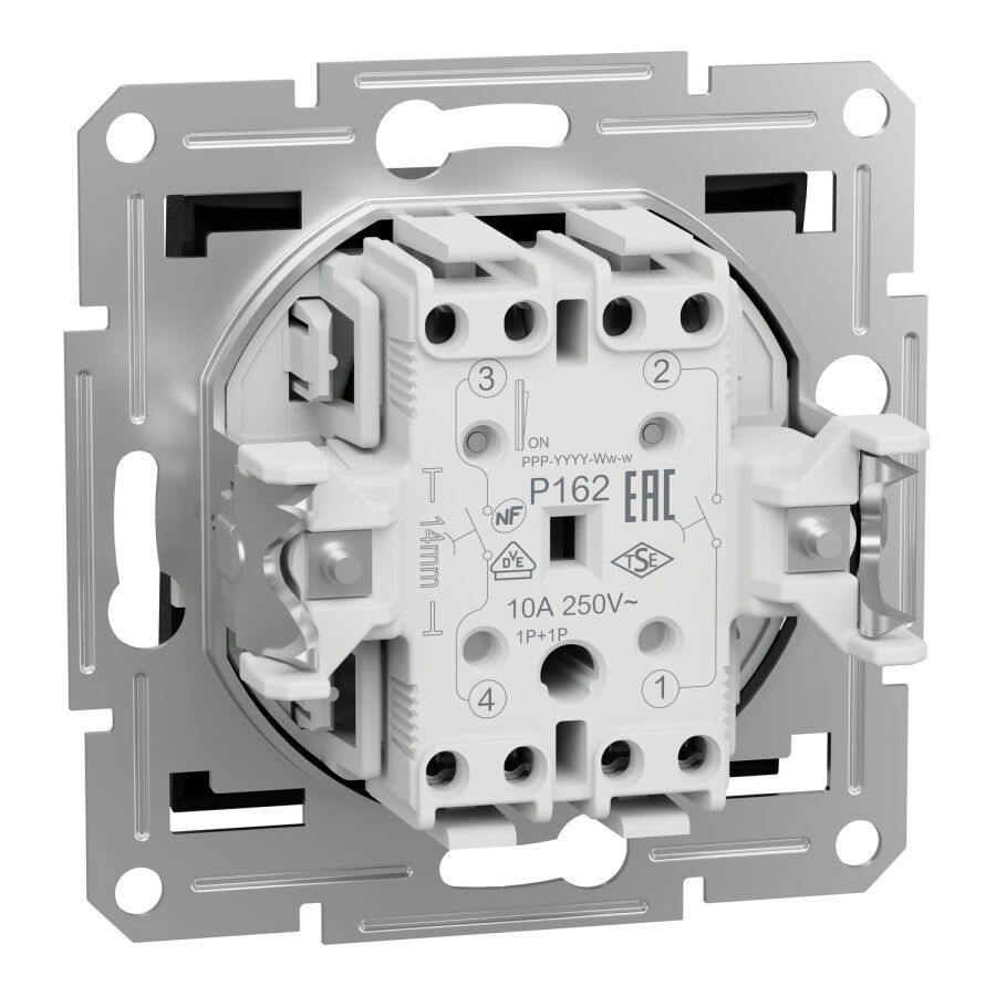 EPH1100171 Schneider Asfora Çiftli Buton , ikili liht + liht anahtar – Antrasit - 4