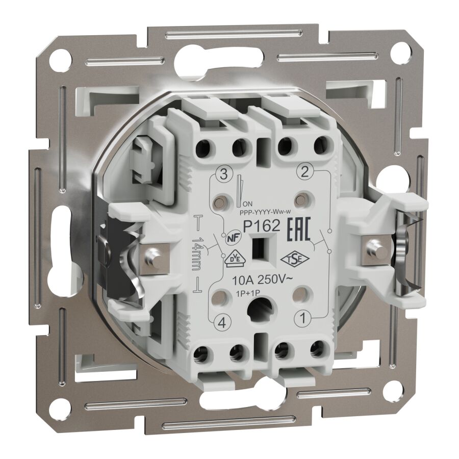 EPH1170121 Schneider Asfora - Çift Buton Anahtar, Vidalı Bağlantı, Beyaz - 7