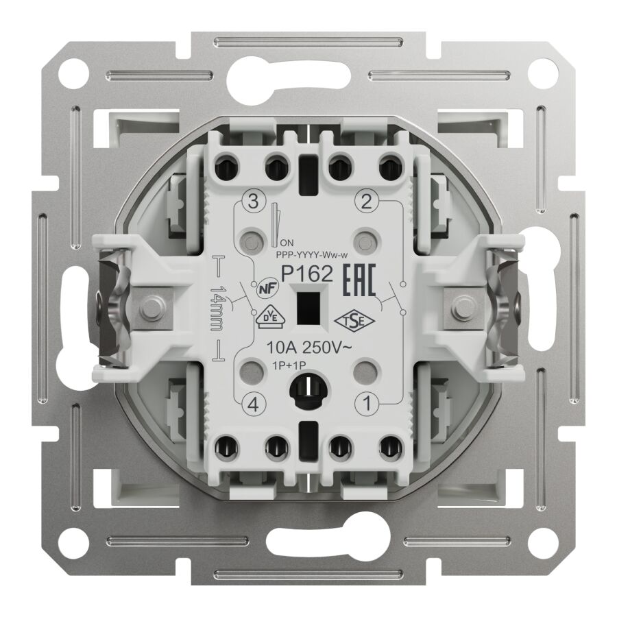 EPH1170121 Schneider Asfora - Çift Buton Anahtar, Vidalı Bağlantı, Beyaz - 8