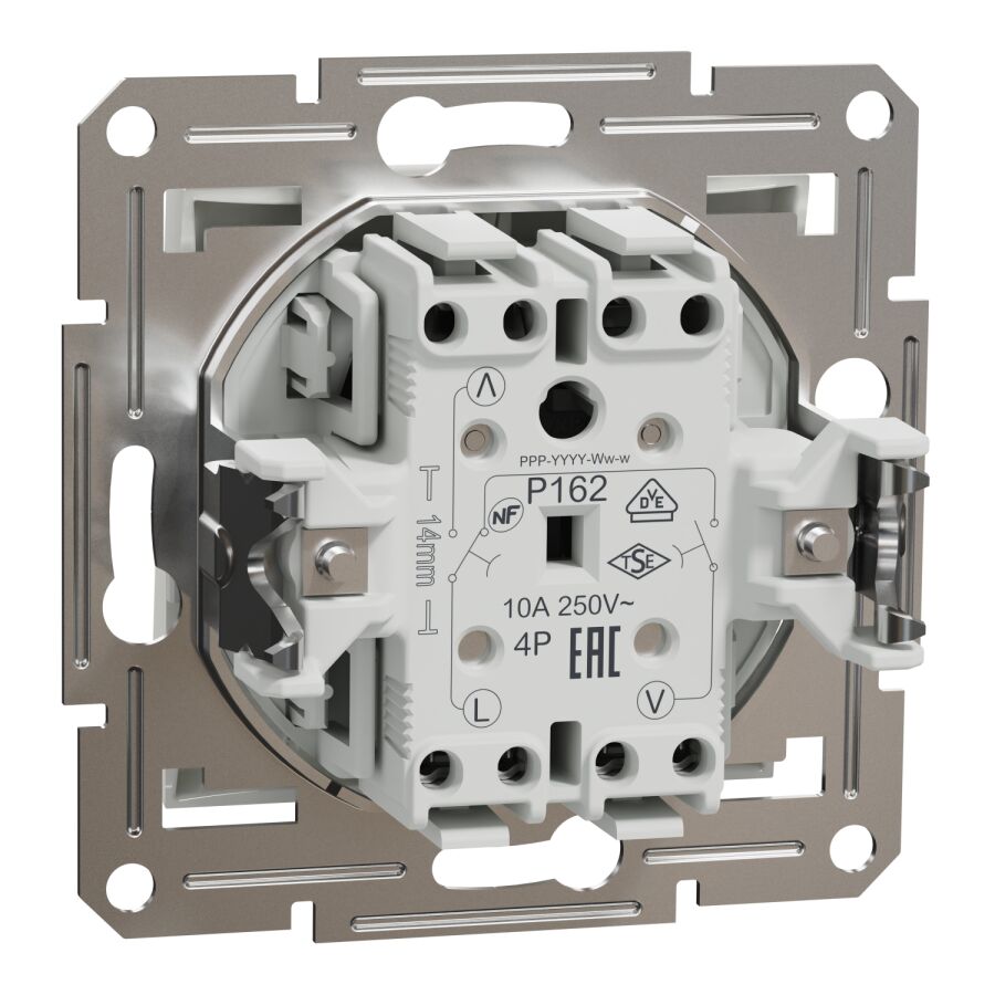 EPH1370121 Schneider Asfora - Jaluzi Butonu, Vidalı Bağlantı, Beyaz - 3