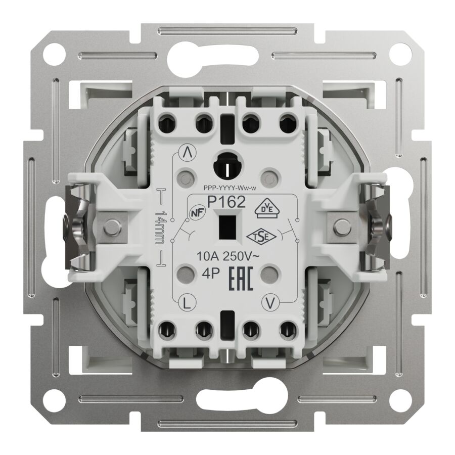 EPH1370121 Schneider Asfora - Jaluzi Butonu, Vidalı Bağlantı, Beyaz - 4