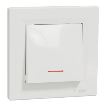 EPH1400121 Schneider Asfora - Tek Kutuplu Anahtar, Vidalı Bağlantı, Beyaz - 1