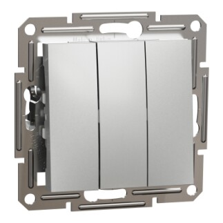 EPH2100161 Schneider Asfora 3'lü Anahtar – Alüminyum - 1