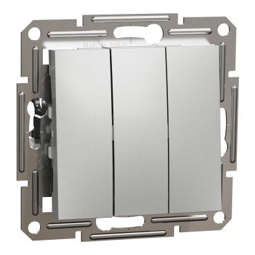 EPH2100161 Schneider Asfora 3'lü Anahtar – Alüminyum - 1