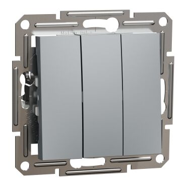 EPH2100162 Schneider Asfora 3'lü Anahtar – Çelik - 1
