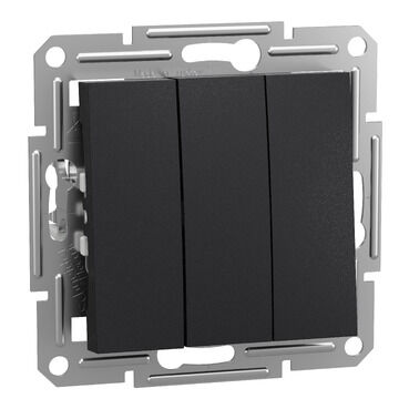 EPH2100171 Schneider Asfora 3'lü Anahtar – Antrasit - 1