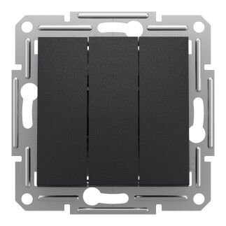 EPH2100171 Schneider Asfora 3'lü Anahtar – Antrasit - Schneider Electric (1)