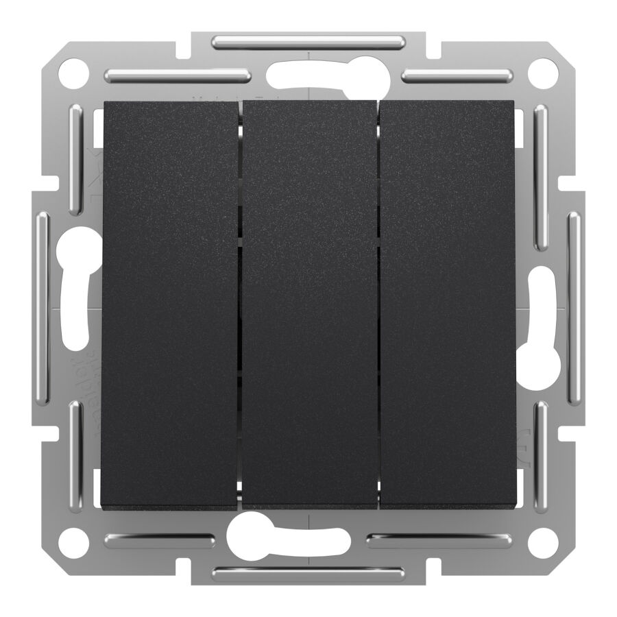 EPH2100171 Schneider Asfora 3'lü Anahtar – Antrasit - 2